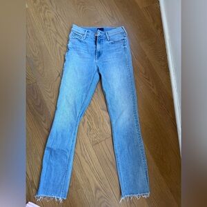 MOTHER Light Blue Straight leg jeans